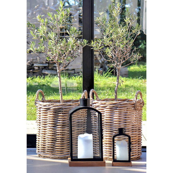 House Nordic - Indo Baskets – Körbe, Kubu-Rattan, Natur, 2er-Set – Bild 7