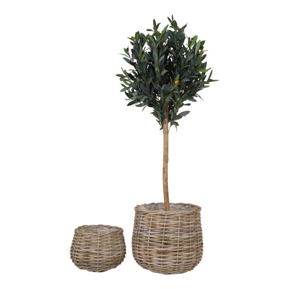 House Nordic - Pulo-Körbe – Körbe, Kubu-Rattan, natur, 2er-Set – Bild 3