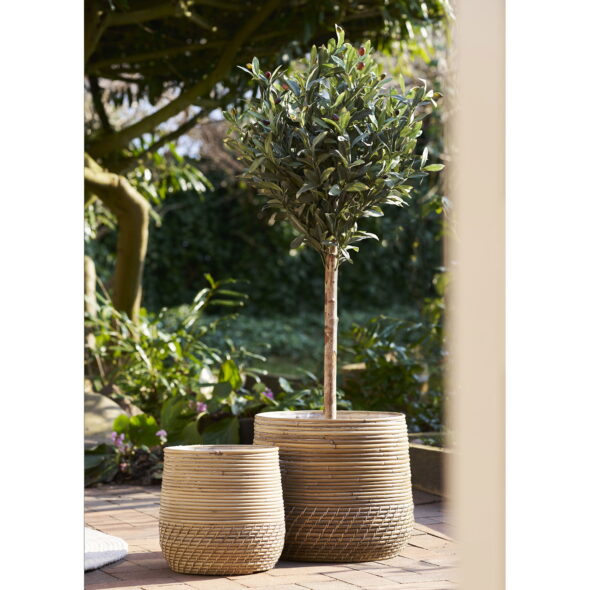 House Nordic - Moro Baskets – Körbe, Kubu-Rattan, Natur, 2er-Set – Bild 2