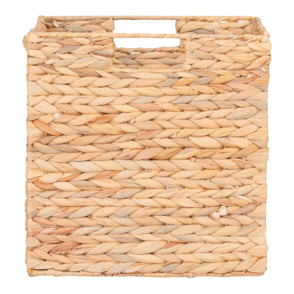 House Nordic - Passo Basket - Korb, faltbar, Wasserhyazinthe, natur, 30x30x30 cm – Bild 3