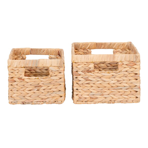 House Nordic - Passo Korb, 2er-Set - Körbe, Wasserhyazinthe, natur, 2er-Set – Bild 3