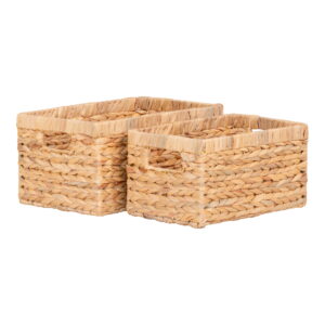 House Nordic - Passo Korb, 2er-Set - Körbe, Wasserhyazinthe, natur, 2er-Set