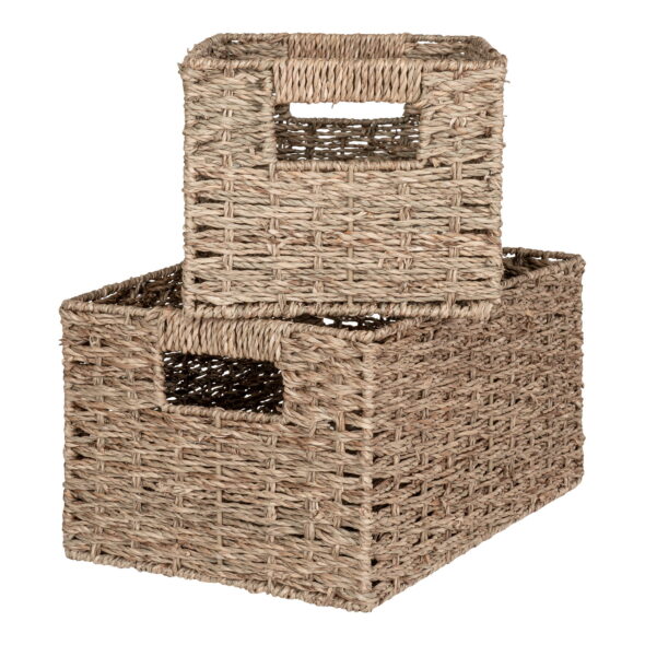 House Nordic - Venoso Baskets - Körbe, Seegras, natur, 2er-Set – Bild 4