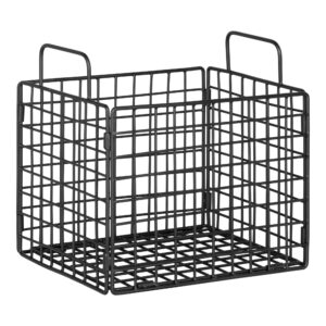House Nordic - Mora Wire Basket - Drahtkorb, Metall, schwarz, 25x20x25 cm