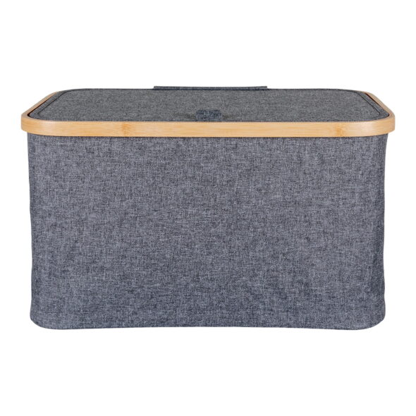 House Nordic - Noto Basket - Korb, Bambus/Textil, dunkelgrau, 30x45x25 cm – Bild 5