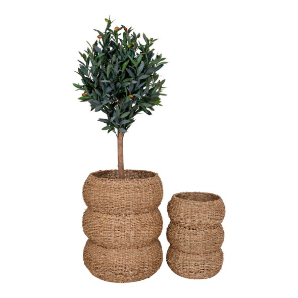 House Nordic - Sarbas Baskets - Körbe, Seegras, natur, 2er-Set – Bild 3