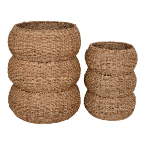 House Nordic - Sarbas Baskets - Körbe, Seegras, natur, 2er-Set