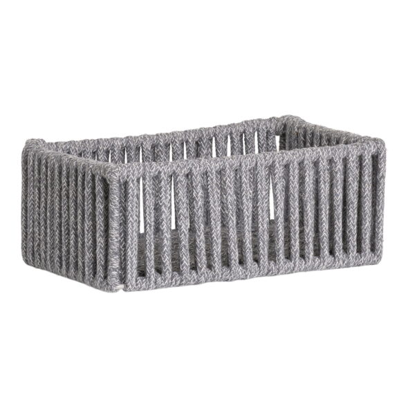 House Nordic - Arese Baskets - Körbe, Baumwolle/Metall, grau, 3er-Set – Bild 5