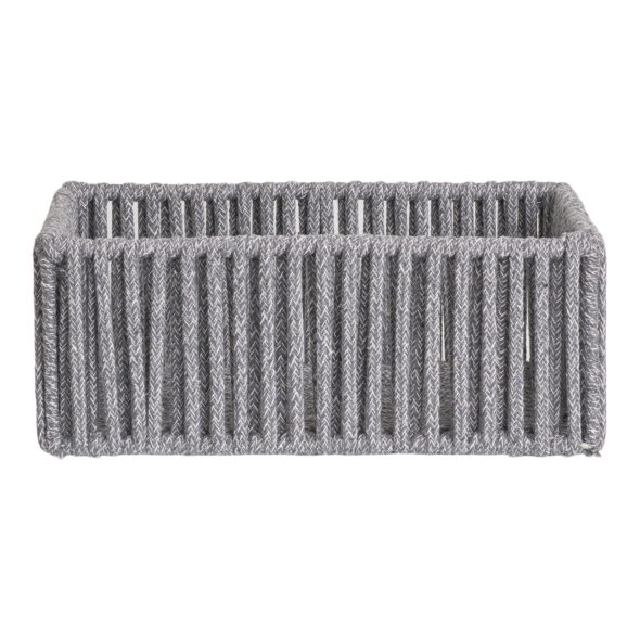 House Nordic - Arese Baskets - Körbe, Baumwolle/Metall, grau, 3er-Set – Bild 6