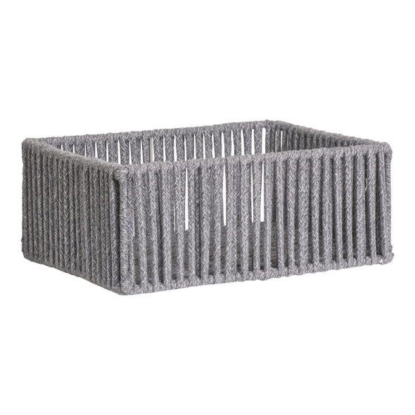 House Nordic - Arese Baskets - Körbe, Baumwolle/Metall, grau, 3er-Set – Bild 9