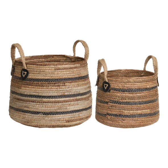 House Nordic - Erba Baskets - Körbe, Bananenblatt, natur, 2er-Set