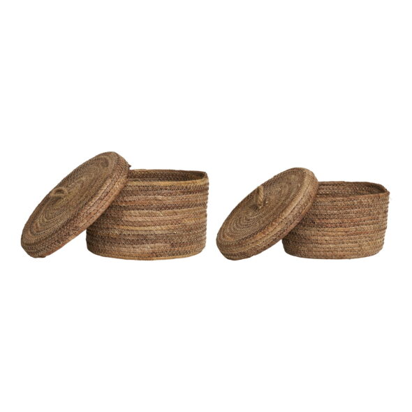 House Nordic - Desio Baskets - Körbe, Bananenblatt, natur, 2er-Set – Bild 4
