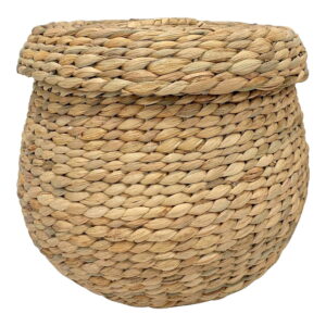 House Nordic - Arona Basket - Korb, Wasserhyazinthe, natur ø30x26,5 cm