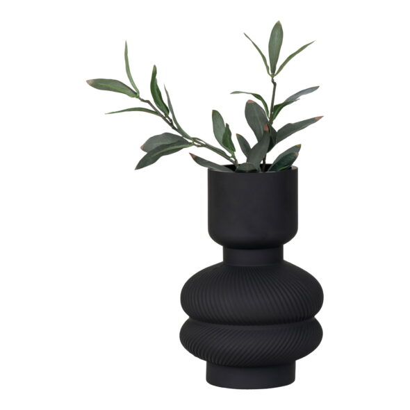 House Nordic - Vase - Vase, Glas, schwarz, ø15x22 cm – Bild 3
