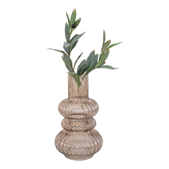 House Nordic - Vase - Vase, mundgeblasenes Glas, geräuchert, ø15x25 cm – Bild 3