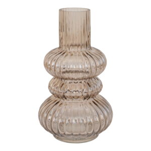 House Nordic - Vase - Vase, mundgeblasenes Glas, geräuchert, ø15x25 cm