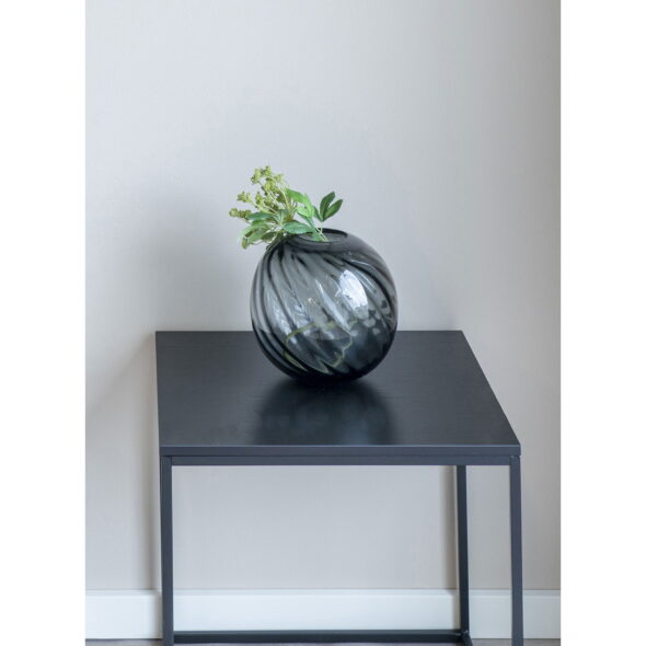 House Nordic - Vase - Vase, mundgeblasenes Glas, grau, ø20x19 cm – Bild 3