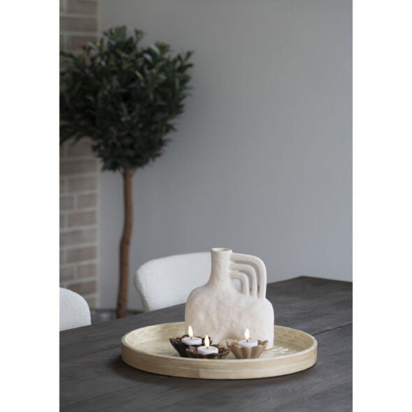 House Nordic - Vase - Vase, Keramik, beige, 18,5x8x19,5 cm – Bild 5