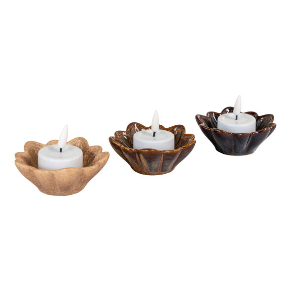 House Nordic - Schüssel - Schüssel, Keramik, Beige/Braun/Dunkelbraun, ø8,5x3,5 cm, 3er-Set – Bild 5