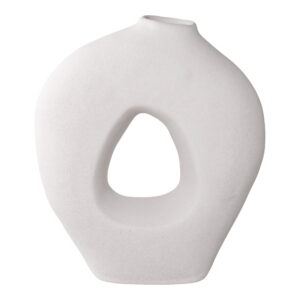 House Nordic - Vase - Vase, Keramik, weiß 24x10,5x27,8 cm