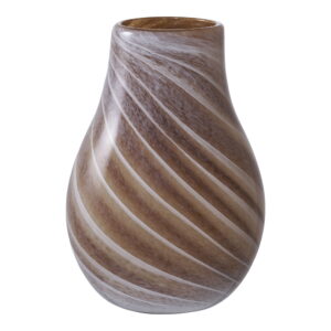House Nordic - Vase - Vase, Glas, braun ø16x23 cm