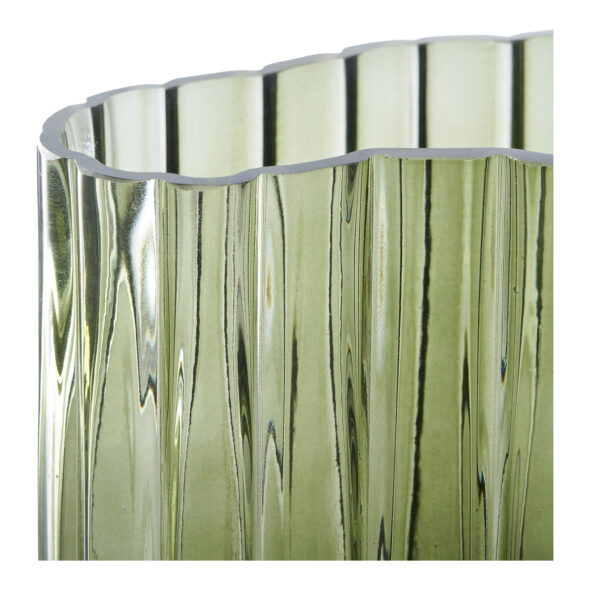 House Nordic - Vase - Vase, Glas, rauchgrün 21x12x26,5 cm – Bild 4