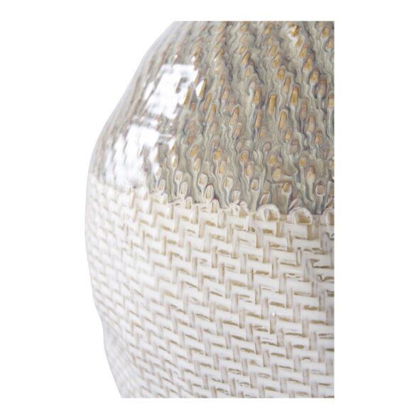 House Nordic - Vase - Vase, Keramik, weiß/grün ø26x30,5 cm – Bild 4