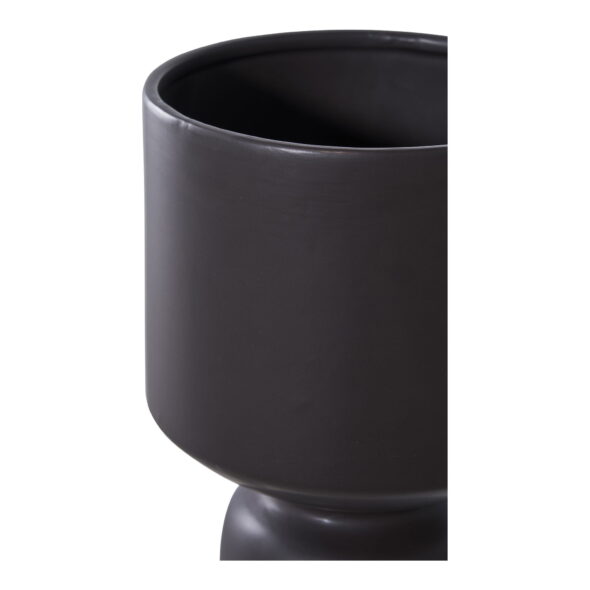 House Nordic - Blumentopf - Blumentopf, Keramik, schwarz ø15x23,5 cm – Bild 3