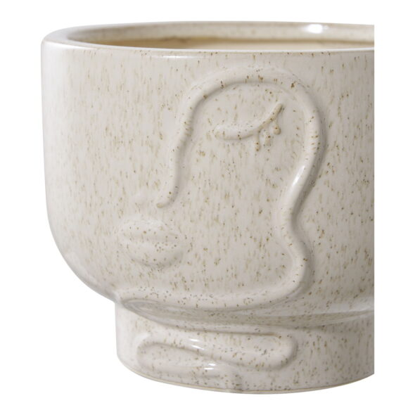 House Nordic - Blumentopf - Blumentopf, Keramik, beige ø15x12 cm – Bild 3