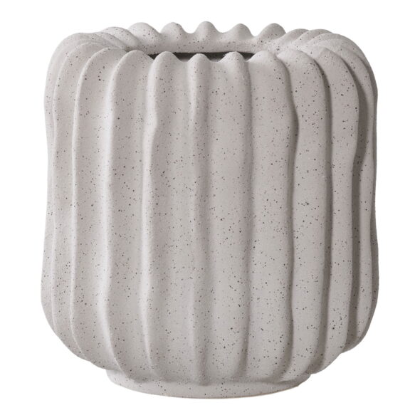 House Nordic - Blumentopf - Blumentopf, Keramik, grau ø15x15 cm