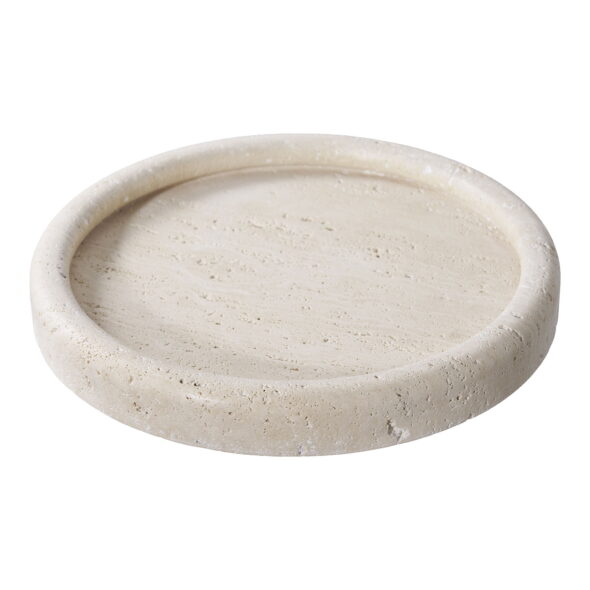 House Nordic - Tablett - Tablett, Travertin, natur ø25,5 cm – Bild 3