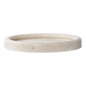 House Nordic - Tablett - Tablett, Travertin, natur ø25,5 cm