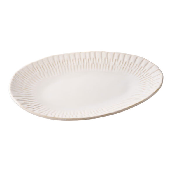 House Nordic - Tablett - Tablett, Keramik, weiß 30,5x20,3x3,8 cm – Bild 4