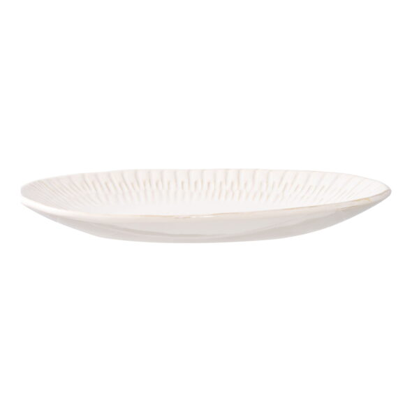House Nordic - Tablett - Tablett, Keramik, weiß 30,5x20,3x3,8 cm
