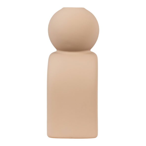 House Nordic - Kerzenhalter - Kerzenhalter, Keramik, braun, 10,5x6,5x17 cm – Bild 5
