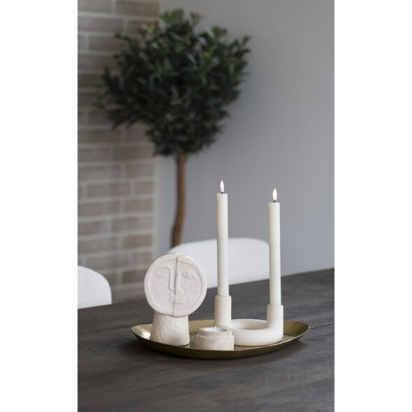 House Nordic - Kerzenhalter - Kerzenhalter, Keramik, beige, ø13x8,5 cm – Bild 7