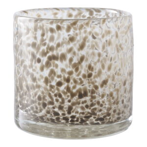 House Nordic - Kerzenhalter - Kerzenhalter, Glas, braun ø12x12 cm