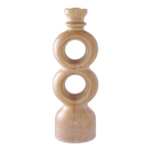 House Nordic - Kerzenhalter - Kerzenhalter, Keramik, braun 13,5x8,8x23,4 cm