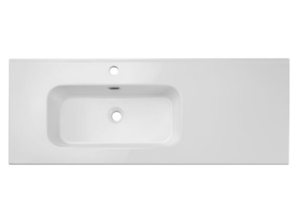 Einzelbecken-Möbelwaschtisch, 120 cm, mit Keramikplatte – Bild 3