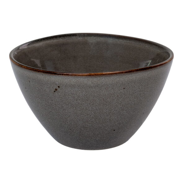 House Nordic - Selma Bowl - Schüssel, Keramik, grau/braun ø15x9 cm, 4er-Set