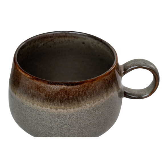 House Nordic - Selma Mug - Tasse, Keramik, grau/braun ø10x7,5 cm, 4er-Set – Bild 5