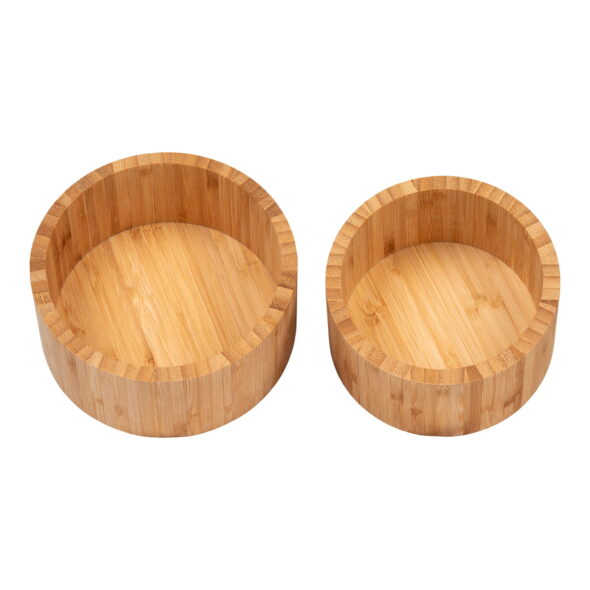 House Nordic - Chefalu Aufbewahrungsbox – Aufbewahrungsbox, Bambus, natur, 2er-Set – Bild 4