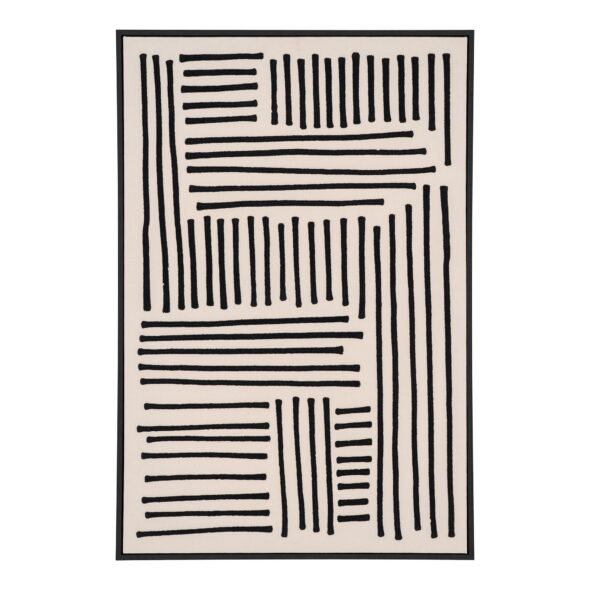 House Nordic - Lipari-Leinwanddruck – Leinwanddruck, Leinwand, schwarz/beige, Nr. 1 60 x 90 cm