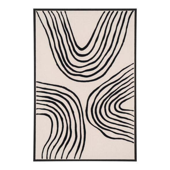 House Nordic - Lipari-Leinwanddruck – Leinwanddruck, Leinwand, schwarz/beige, Nr. 2 60 x 90 cm