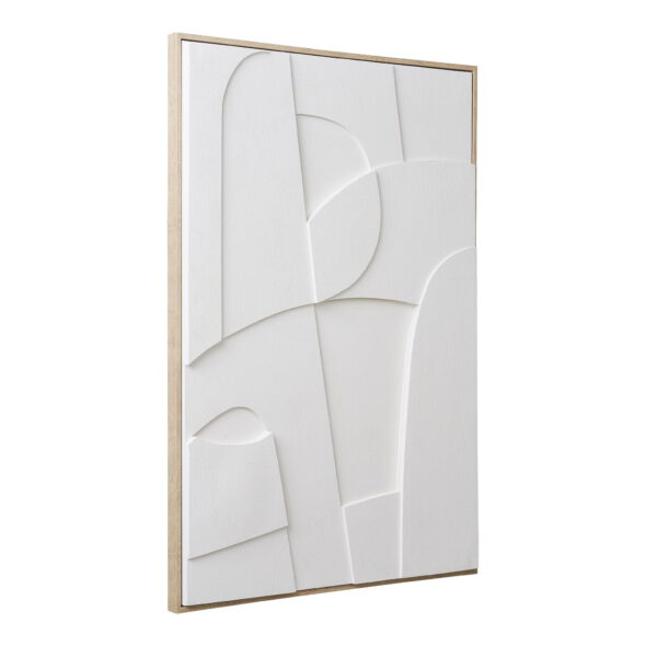 House Nordic - Madeline Relief-Wanddekoration – Relief-Wanddekoration, Leinwand, weiß, Nr. 1 60 x 90 cm – Bild 3