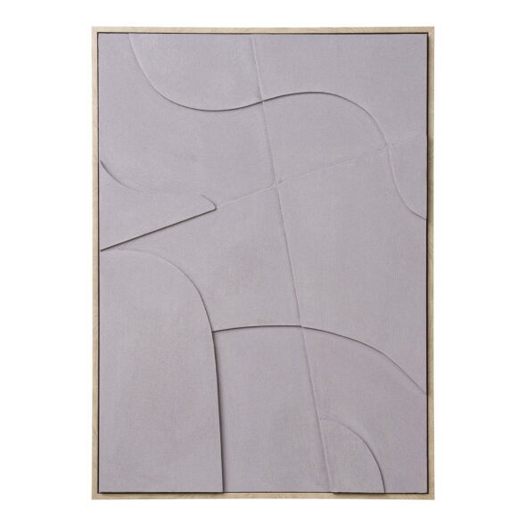 House Nordic - Madeline Relief-Wanddekoration – Relief-Wanddekoration, Grau, Sand, Nr. 1 50 x 70 cm – Bild 6