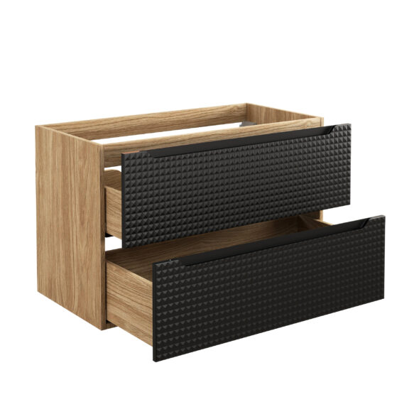 Waschbeckenunterschrank 90cm 2 Schubladen – Bild 3