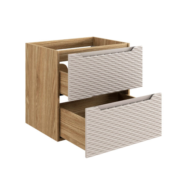 Waschbeckenunterschrank, 60 cm, 2 Schubladen – Bild 3