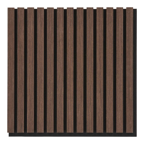House Nordic - Akustikplatte – Akustikplatte, Holzfurnier, Walnuss, Walnussoptik 520 x 520 x 22 mm