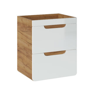 Waschbeckenunterschrank, 50 cm, 2 Schubladen